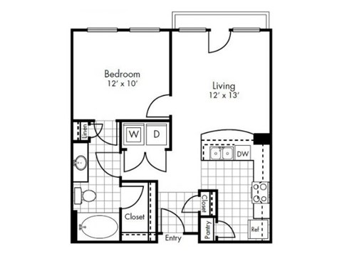 Skyline Floor Plan at Vue Greenville, Texas, 75206